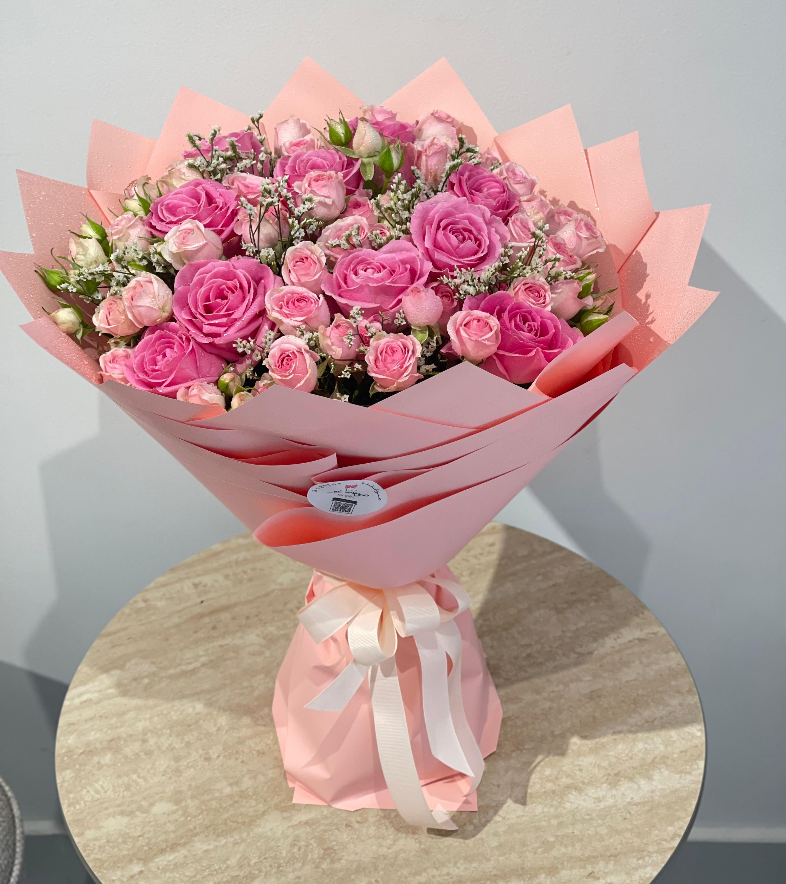 Pink Blossom Rose Bouquet