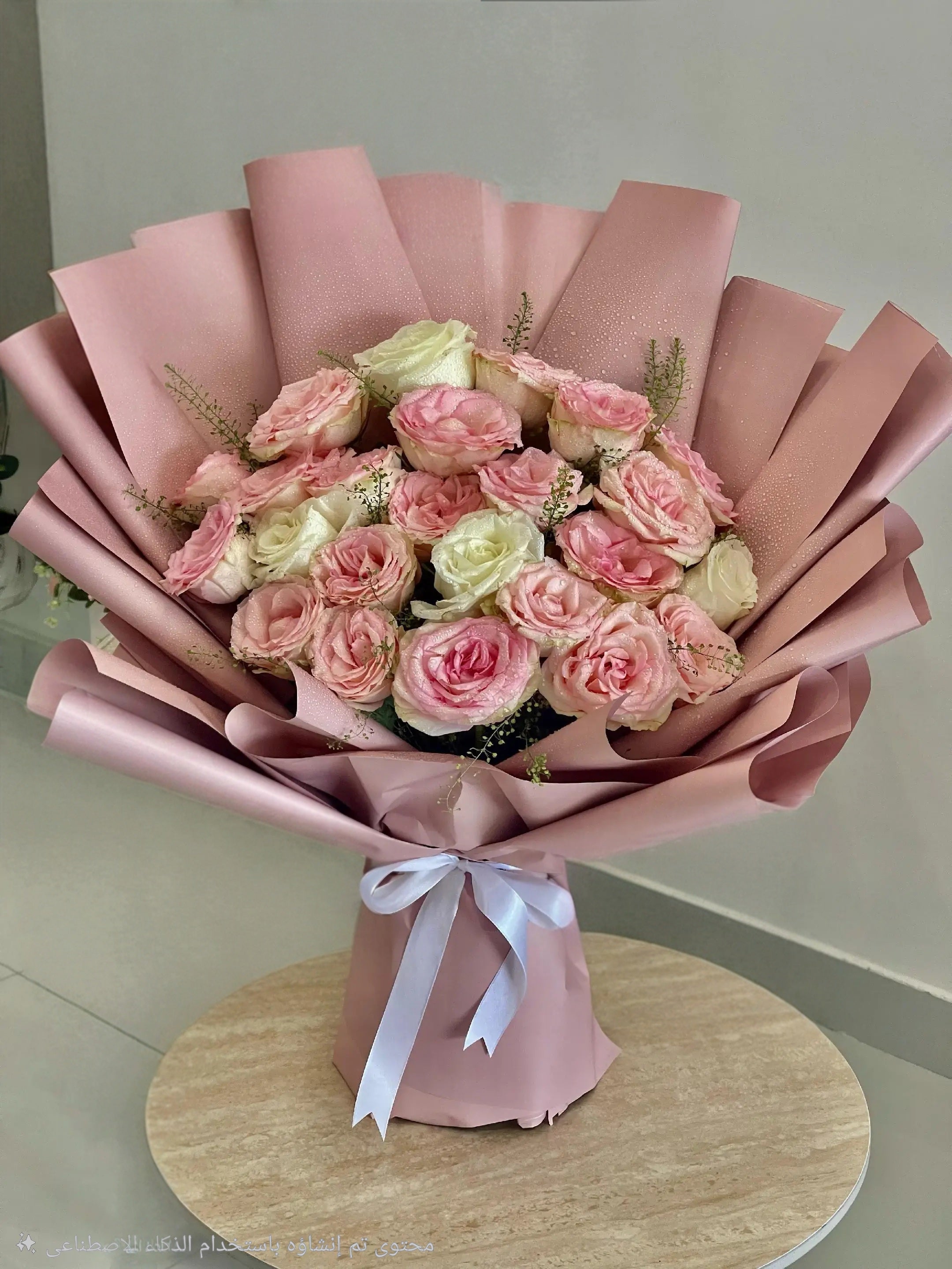Rosy Latte – Pink & Ivory Roses