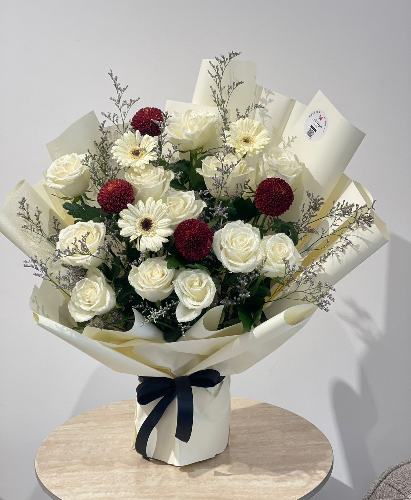 Snow & Ruby Rose Bouquet