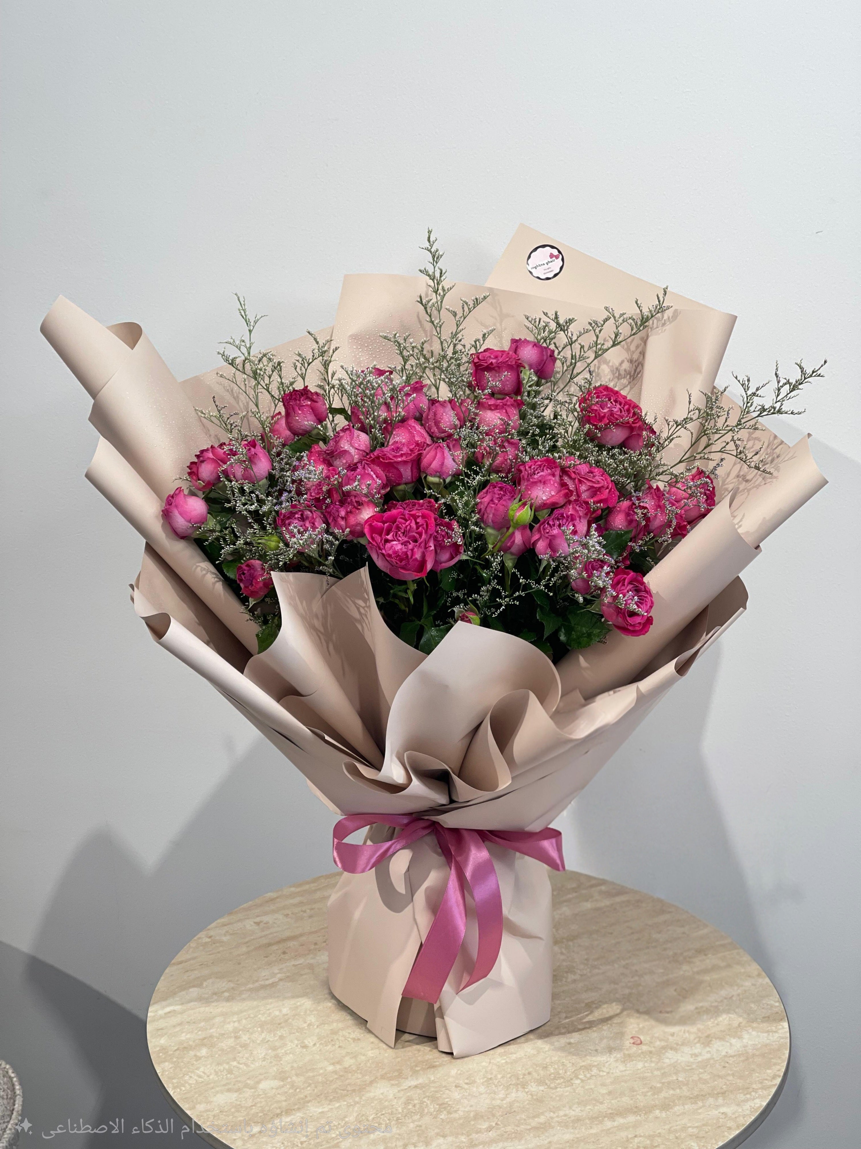 باقة العاطفة الوردية