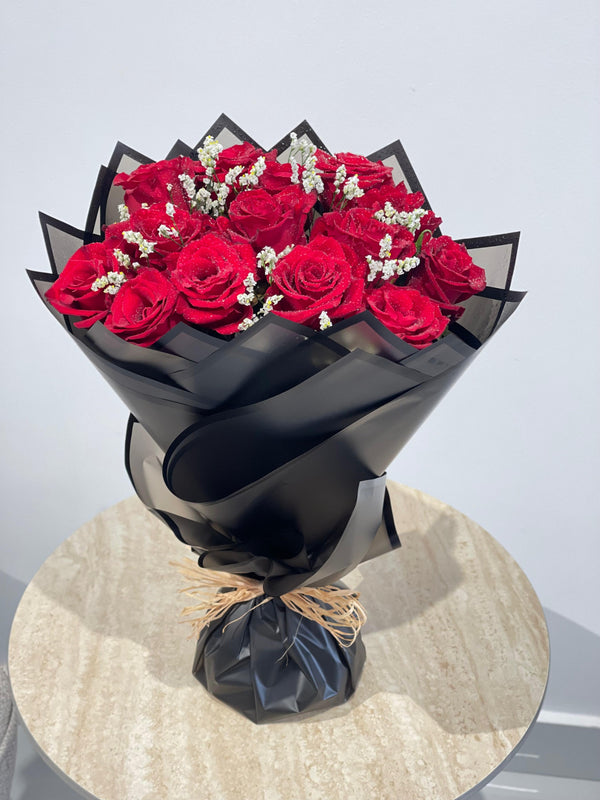 Noir Plush – Pink Carnations