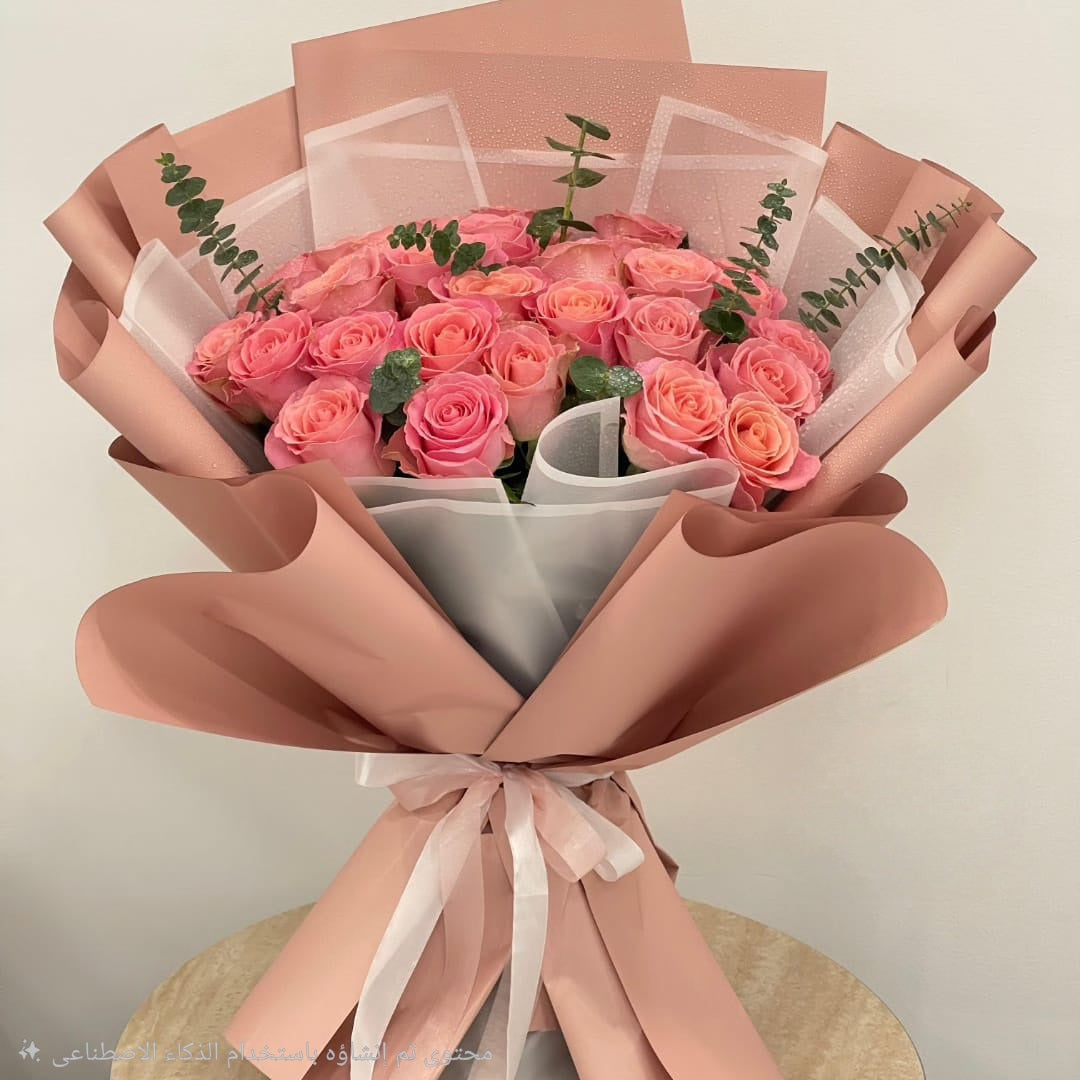 Blush Petals – Pink Rose Wrap